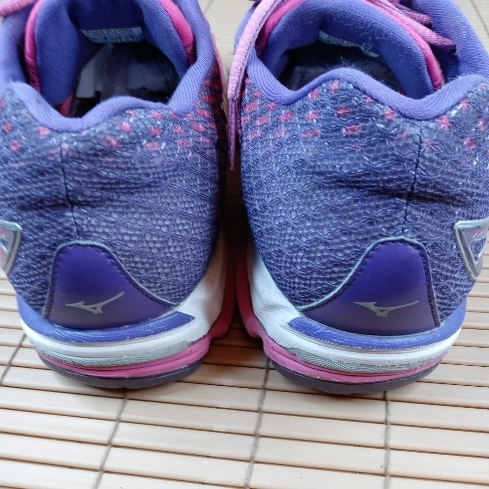 Mizuno Wave Rider 19 Womens Sz 11 Pink Purple Running Shoes J1GD160303 . 277.1pm